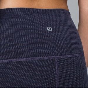 Lululemon Wunder Under Pant Diamond Jacquard Space Dye Black Nightfall 2